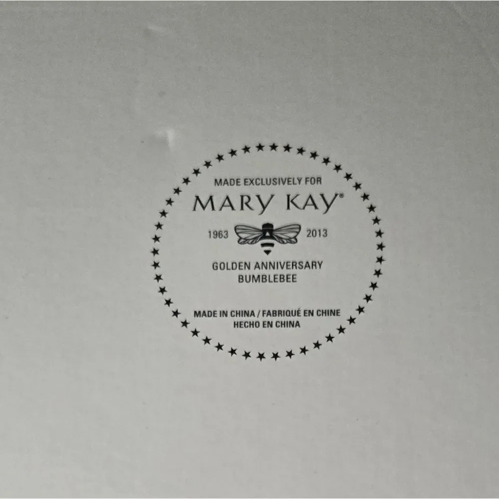 Mary Kay Bumblebee Golden Anniversary platter htf rare 14.5